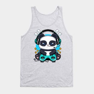 panda gamer, game addicts Tank Top